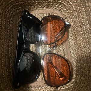 Women’s  Sunglasses - Black Frame and Amber Lenses